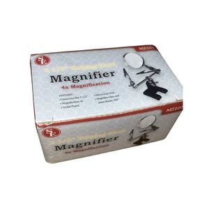 SE Helping Hand Magnifier Magnifying Glass 4X Magnification MZ201 Complete VTG‎